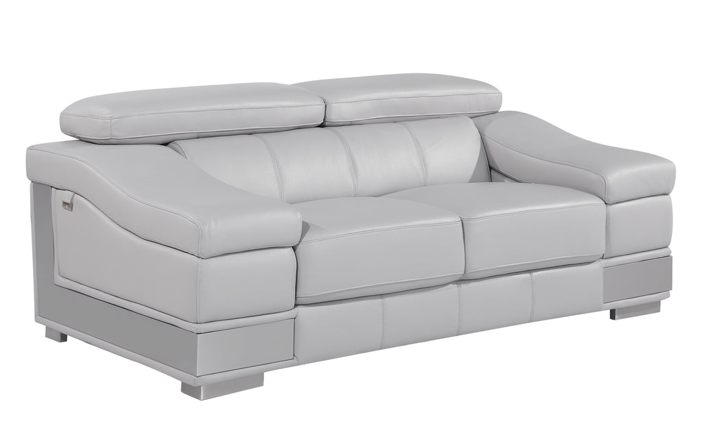 Italian Leather Loveseat F1285
