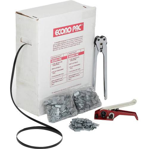 Polypropylene Strapping Kit 1/2x22 x 9,000& Coil with Tensioner, Sealer & Seals H134