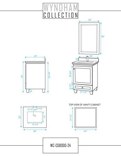 Espresso Solid Oak Vanity Cabinet A279