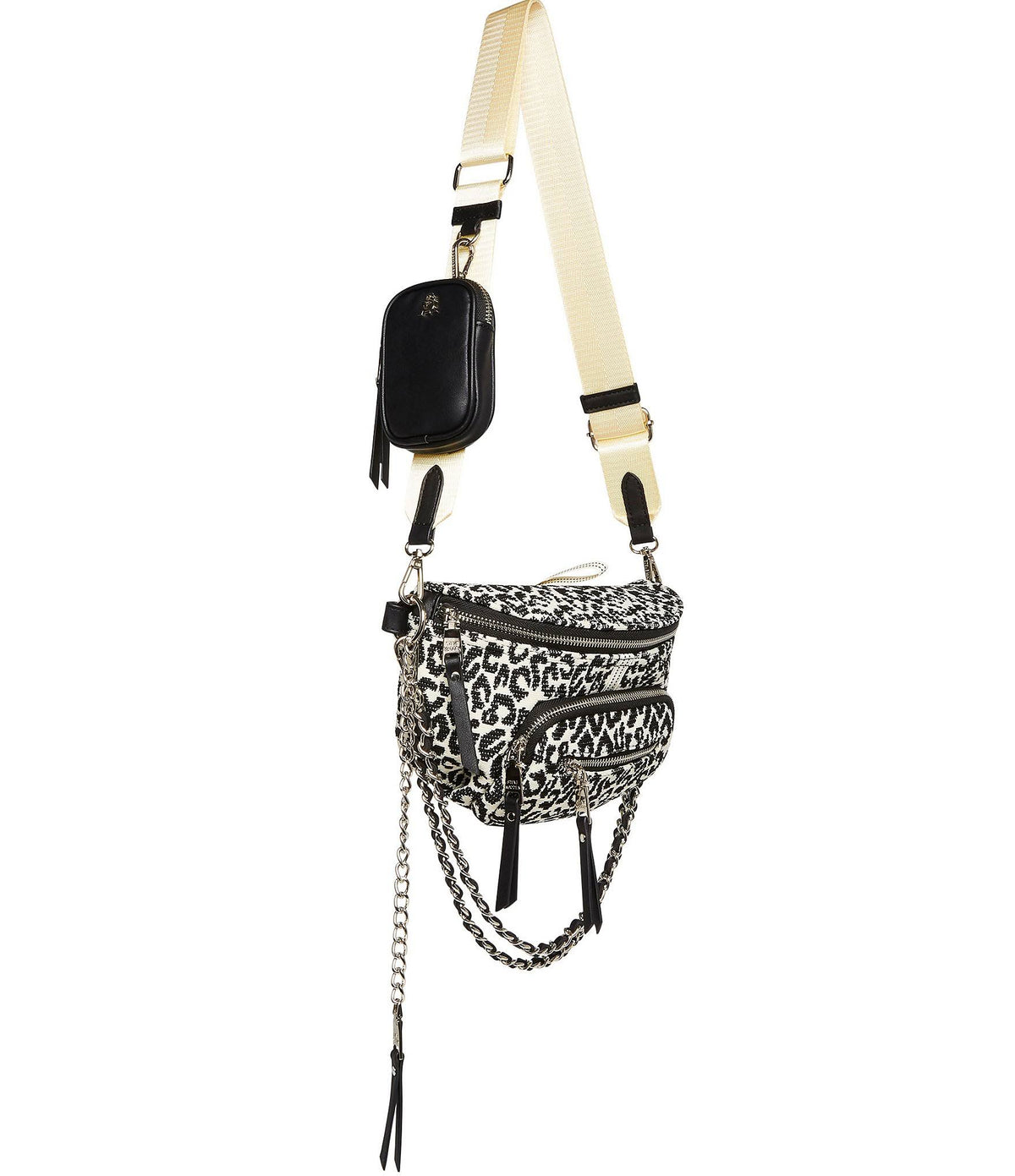 Leopard Convertible Belt Bag Q97059
