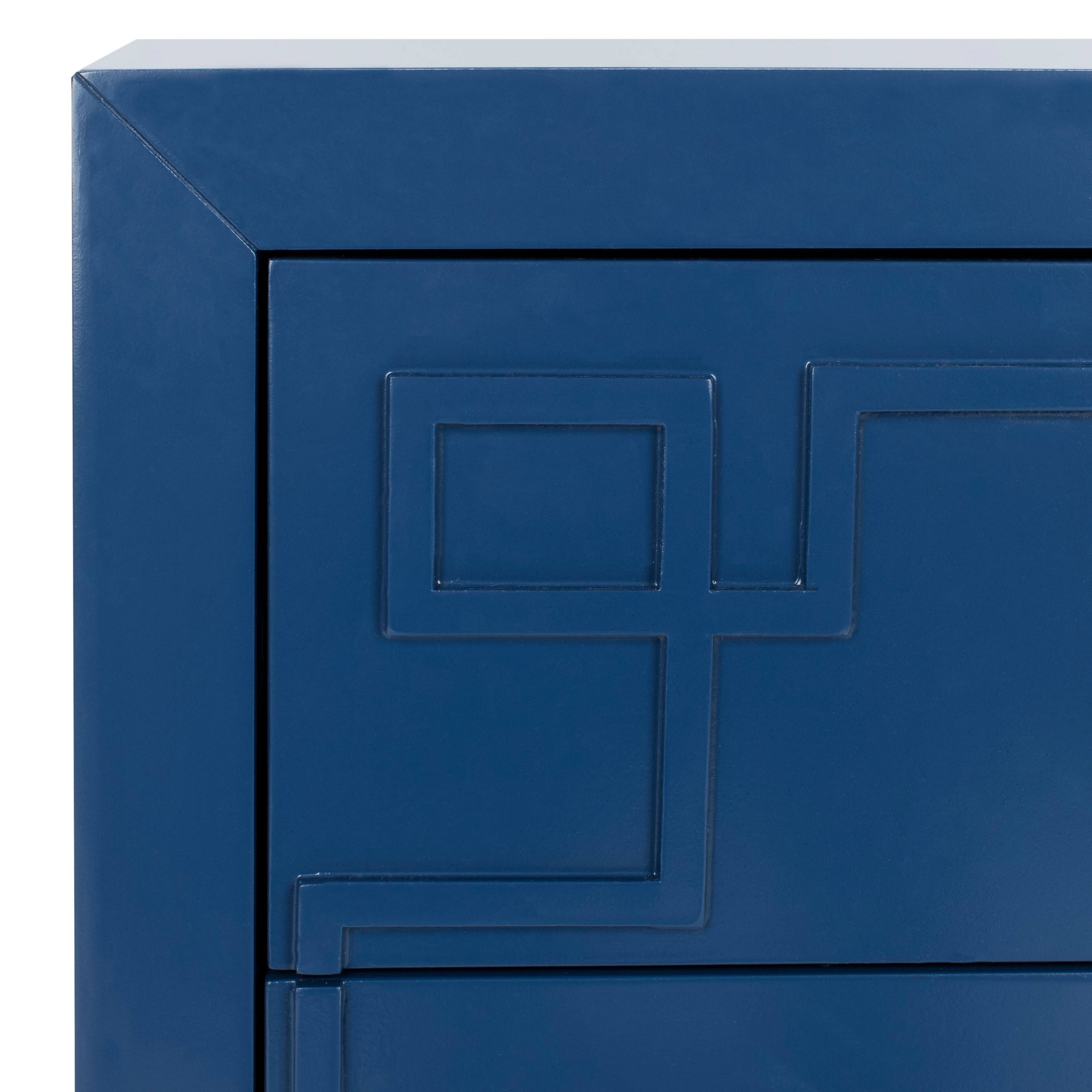 Blue/Gold 3 Drawer Chest H353