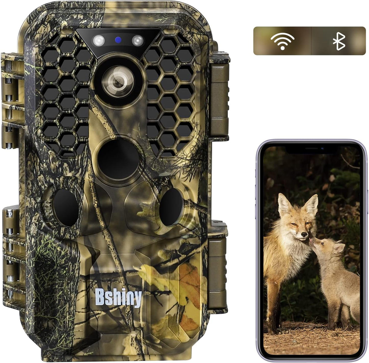 4K 30MP Night Vision Motion Activated Waterproof WiFi Bluetooth Trail Camera A403