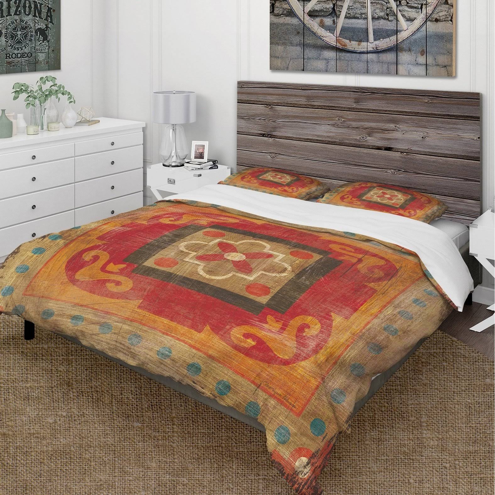 Queen/Full Duvet Cover and Shams Bedding Set N6532
