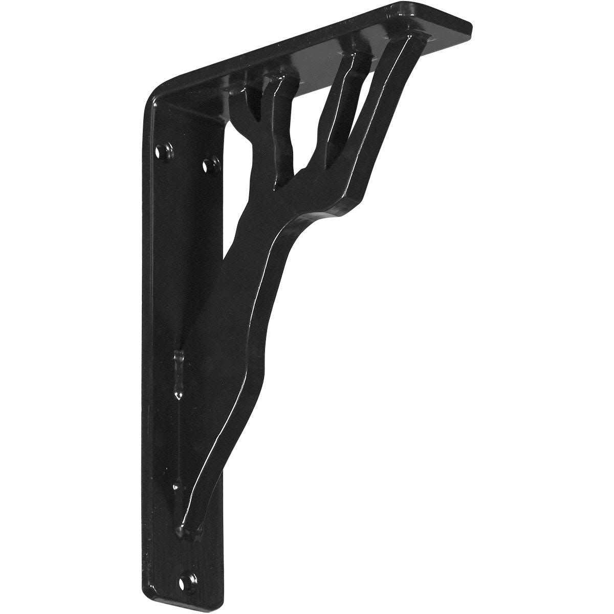 Wrought Iron Bracket Antiqued Pale Gold Triple Center Brace B84888