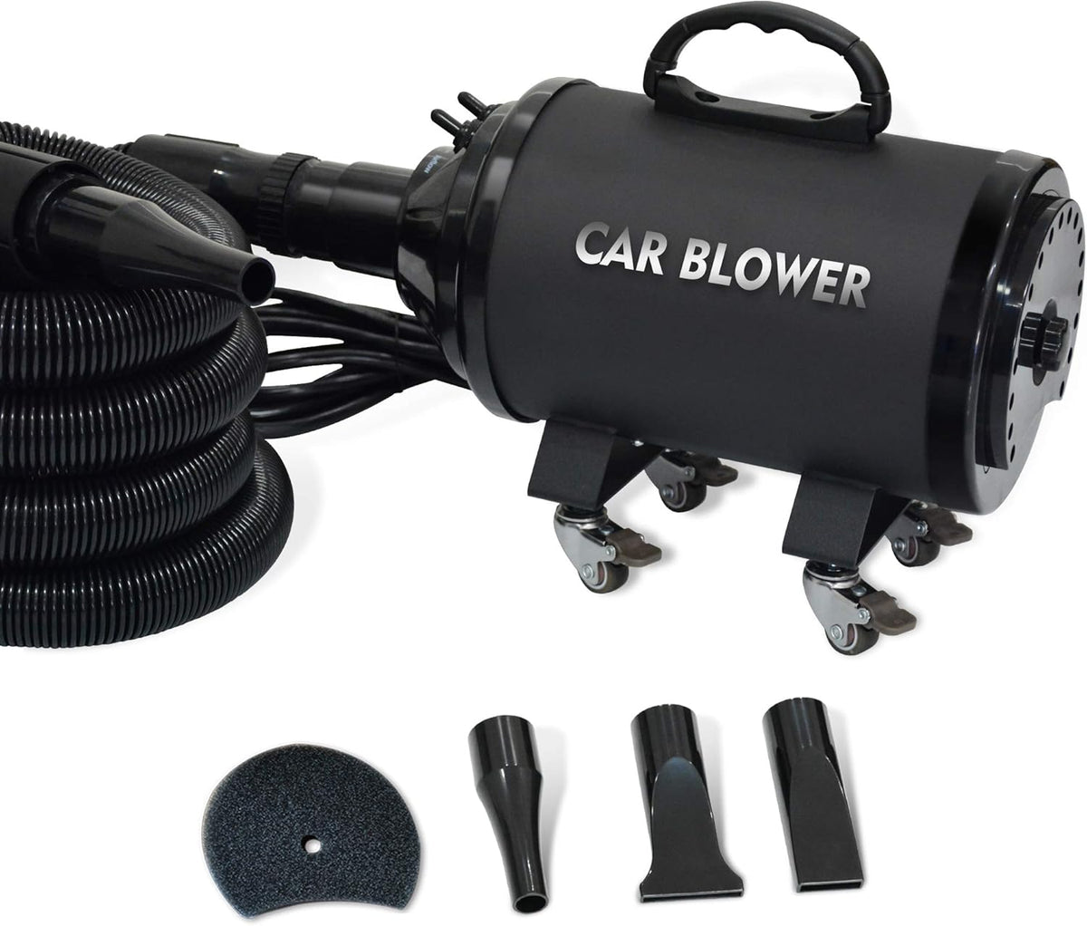 Motorcycle & Car Dryer with 14 Foot Flexible Hose & Wheels Z654086