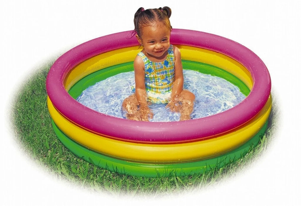 Sunset Glow Soft Inflatable Baby/Kids Swimming Pool (8 Pack) R158