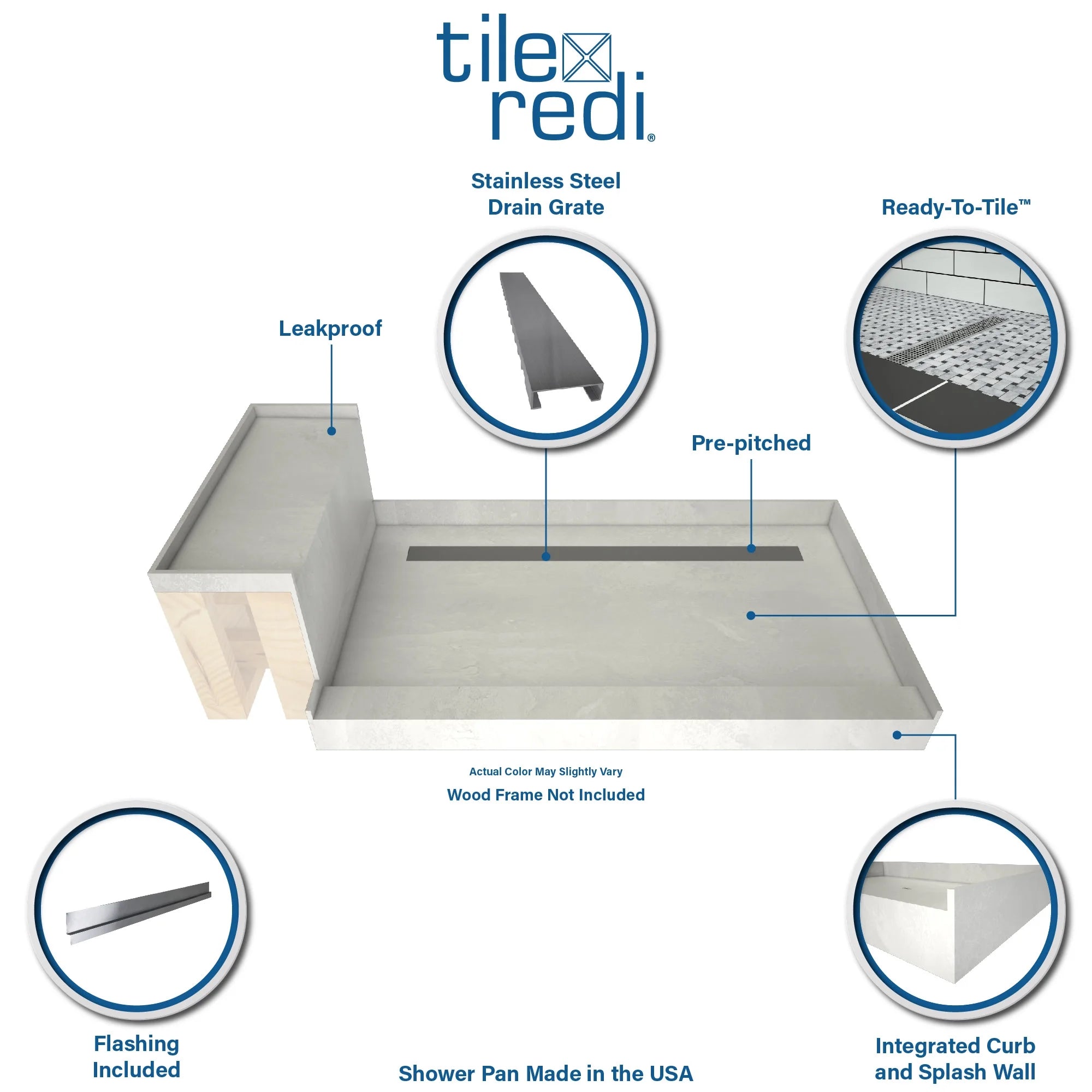 Tile Redi Shower Base B7111