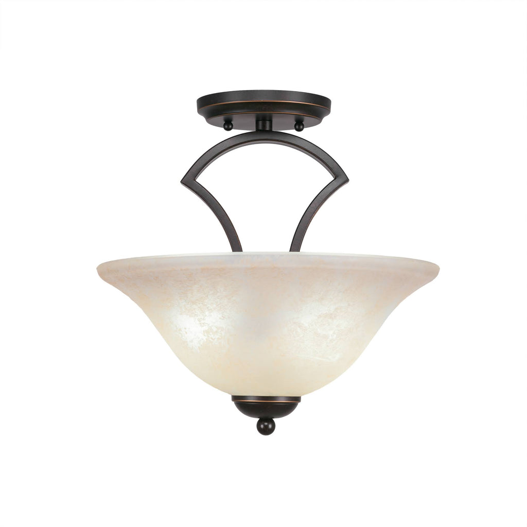 Two Light Semi-Flush Mount Dark J23443