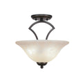 Two Light Semi-Flush Mount Dark J23443