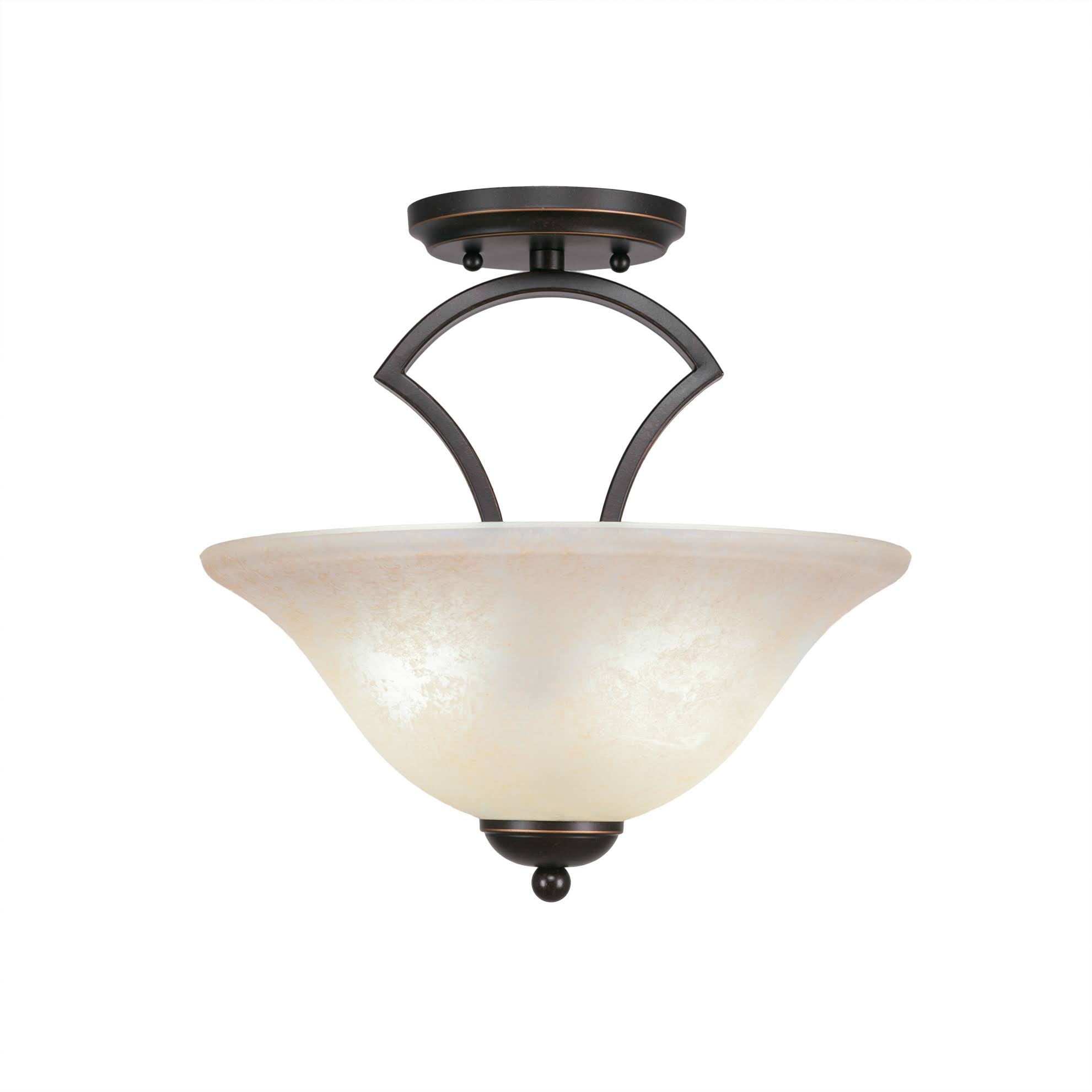Two Light Semi-Flush Mount Dark J23443