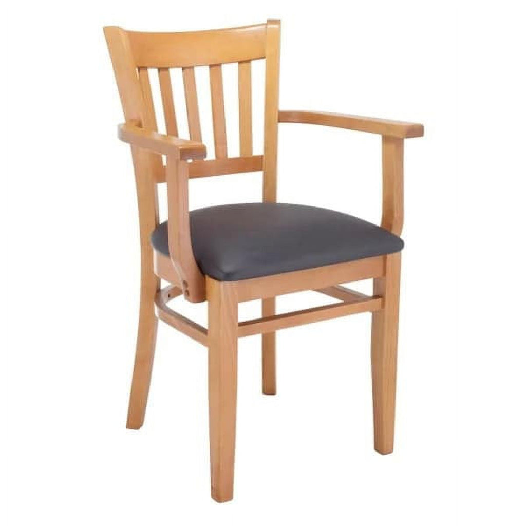 Natural and Black Beechwood Dining Arm Chair C103059