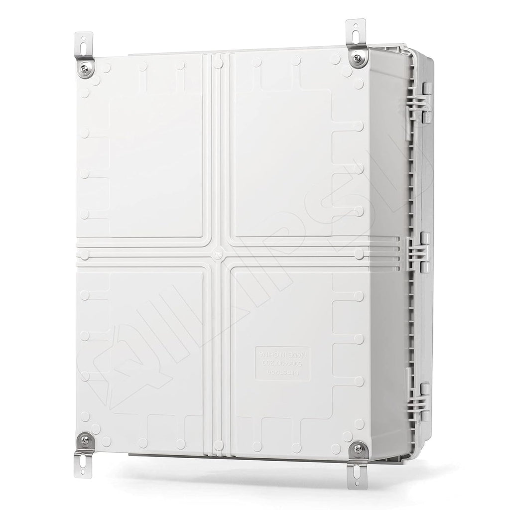 Junction Box with Mounting Plate, IP67 Waterproof ABS Plastic Grey I4991