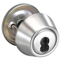 Satin Chrome Single Cylinder with Escutcheon B43387