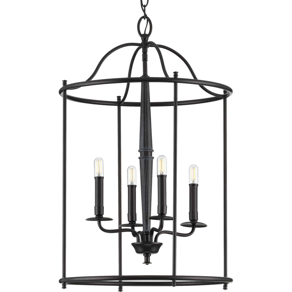 Four-Light Black Medium Foyer J958498