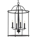 Four-Light Black Medium Foyer J958498