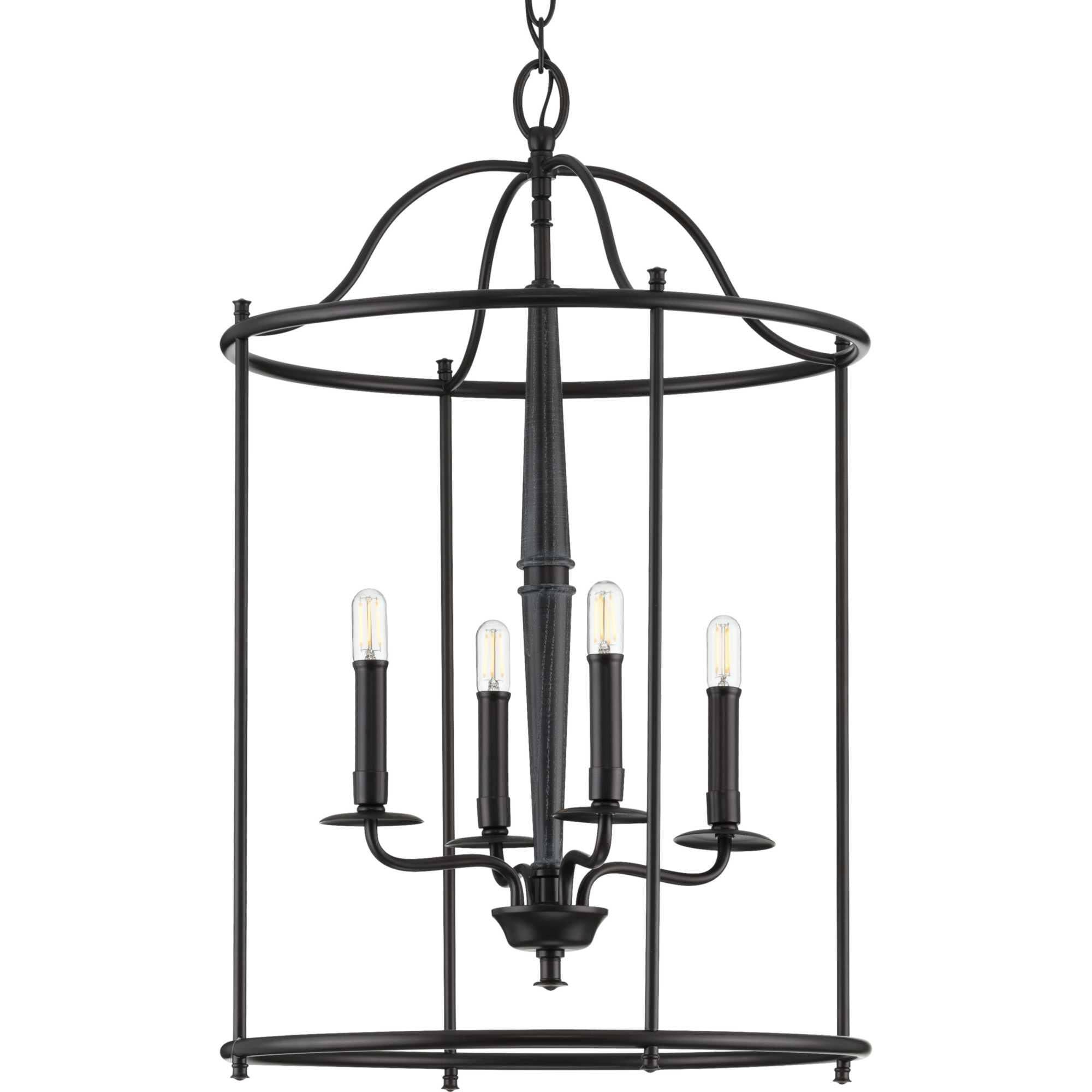 Four-Light Black Medium Foyer J958498
