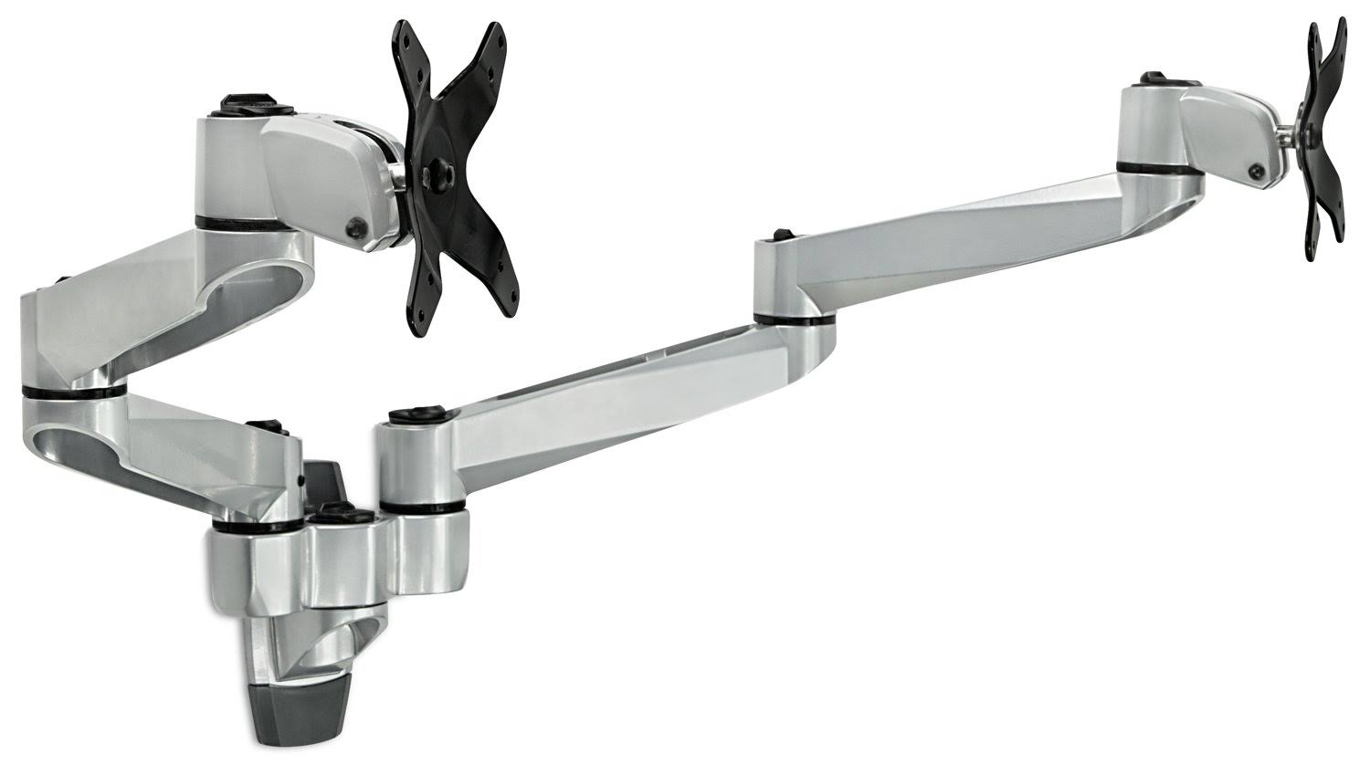 Silver Articulating Dual Monitor Wall Mount F587468