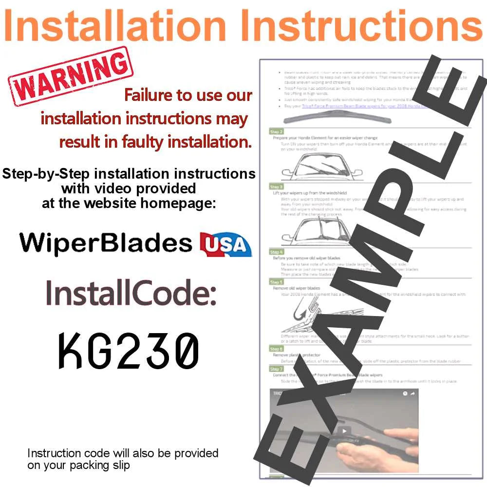 Wiper Blades (Set of 2) E621