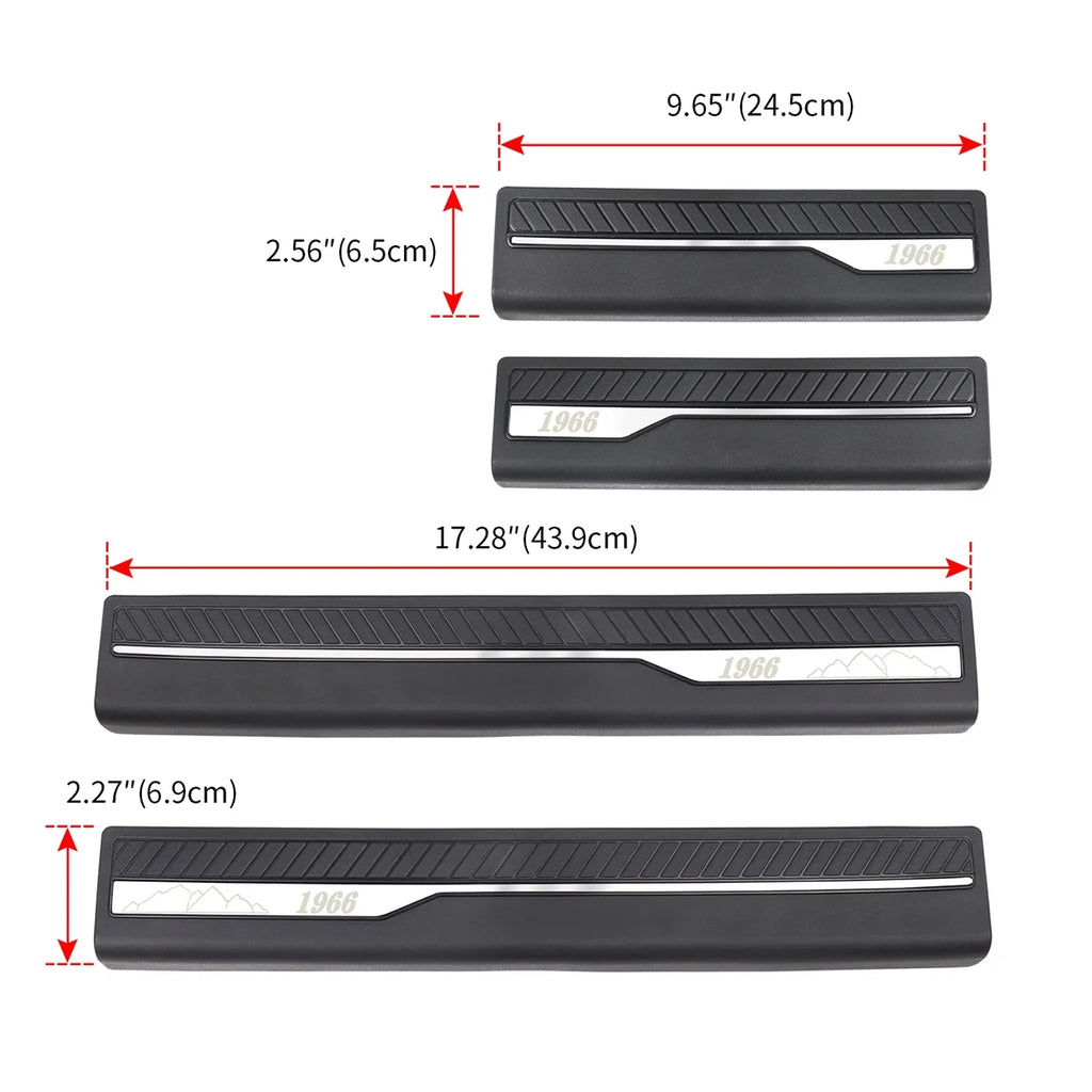 Door Sill Guards Car Door Sill Edge Protector Entry Guards Trim Threshold Protector K806