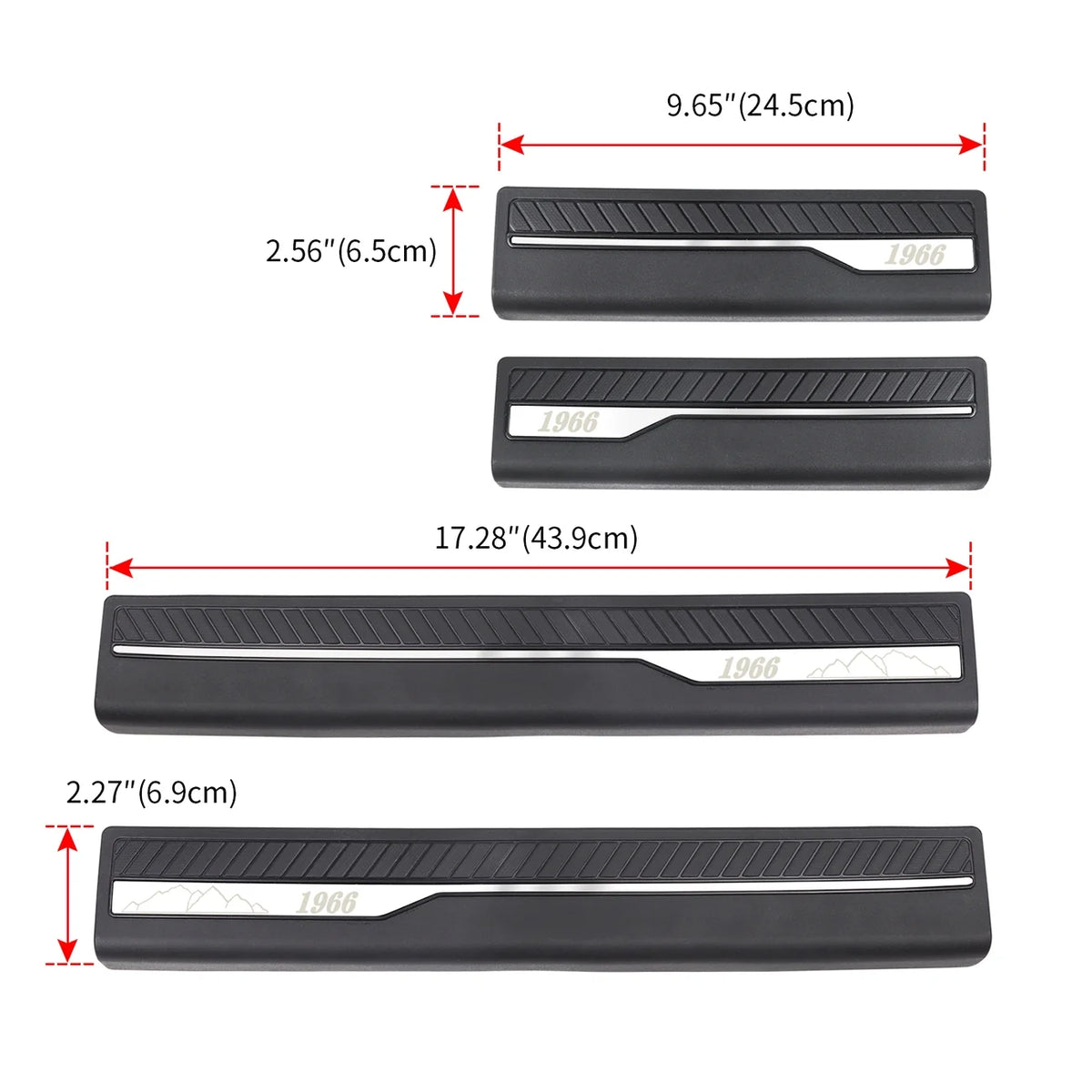 Door Sill Guards Car Door Sill Edge Protector Entry Guards Trim Threshold Protector K806