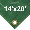 Green Canvas Tarps 14 x 20 F846167