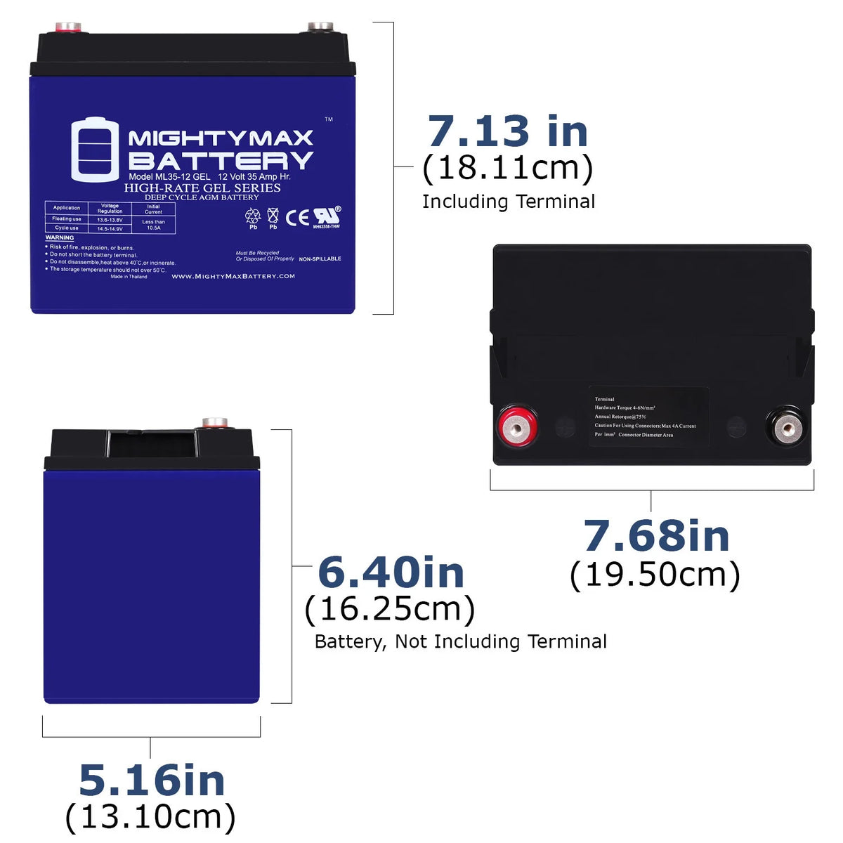 12V 35AH GEL Replacement Battery Q9902