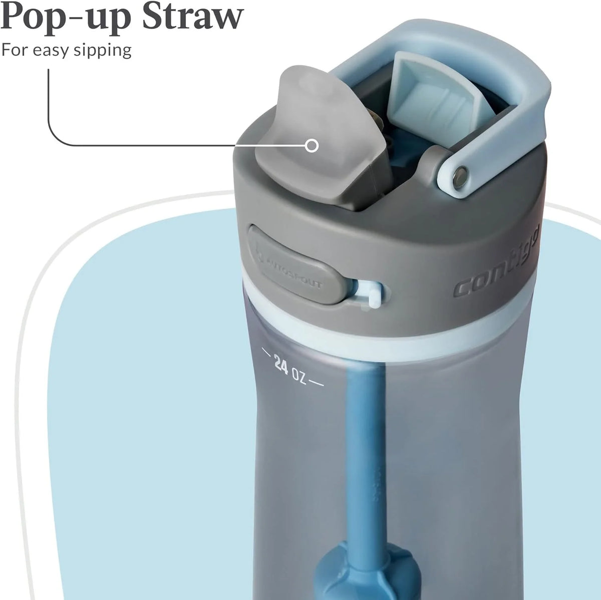 24 oz Plastic Filter Water Bottle A59217