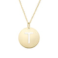 14k Yellow Gold Polished Initial t Necklace With Lobster Clasp 18 Inch L872932