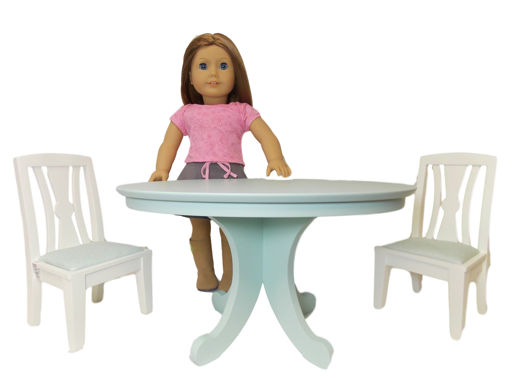 Dining Table & Chairs Set for 18 Inch Dolls I7412
