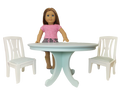 Dining Table & Chairs Set for 18 Inch Dolls I7412