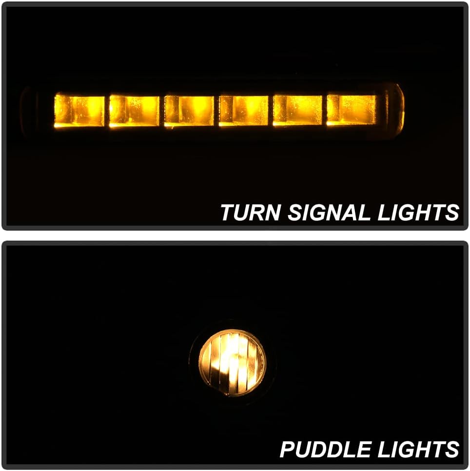 2004 2006 Ford F150 Pickup LED Power Heated Side Mirrors Set V977