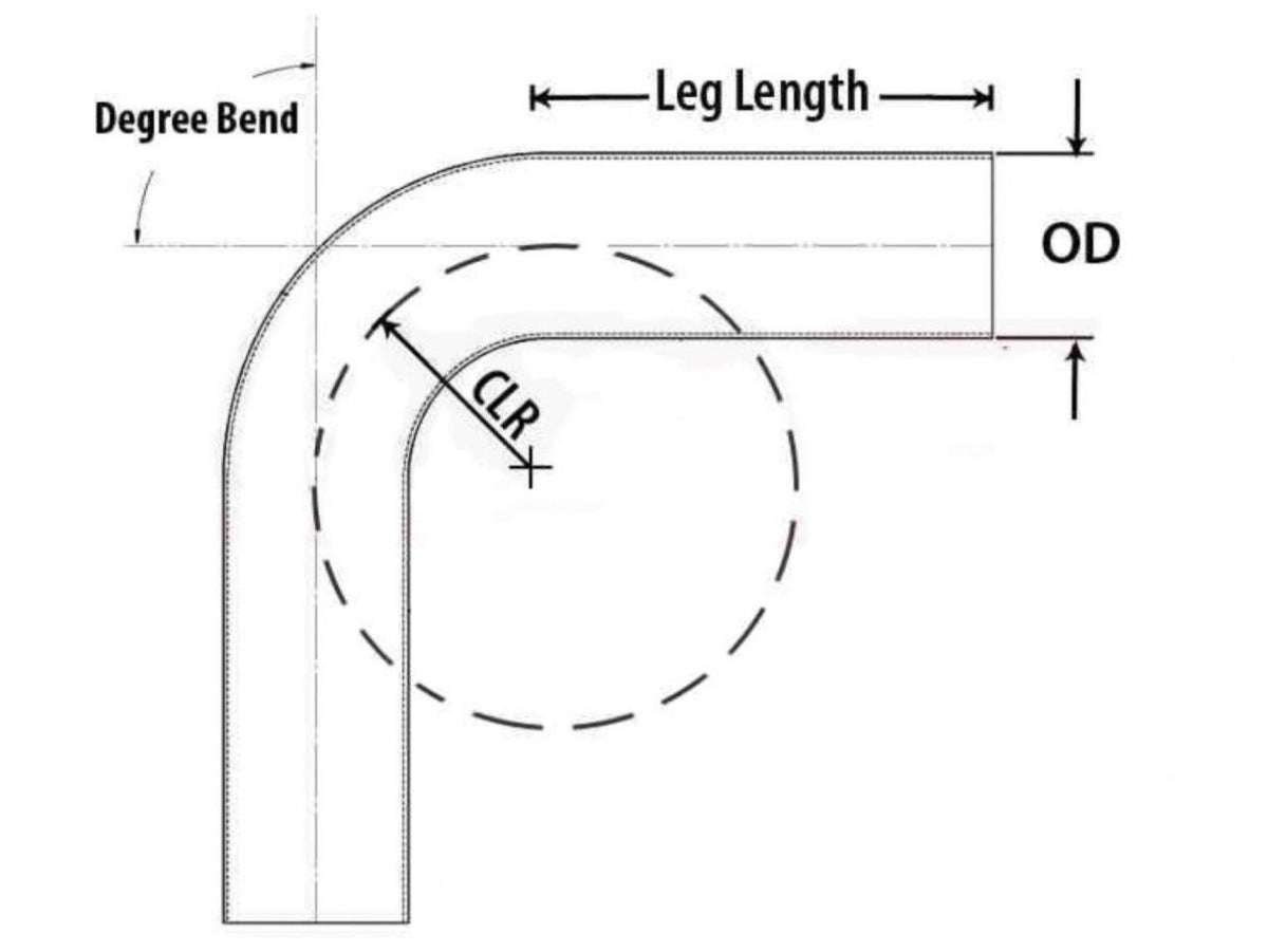 4x22 OD 135 Degree Bend 6061 Aluminum Elbow Pipe 16 Gauge I456675