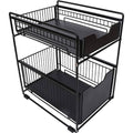 Stackable Under Sink Cabinet Organizer with Sliding Drawer I2020