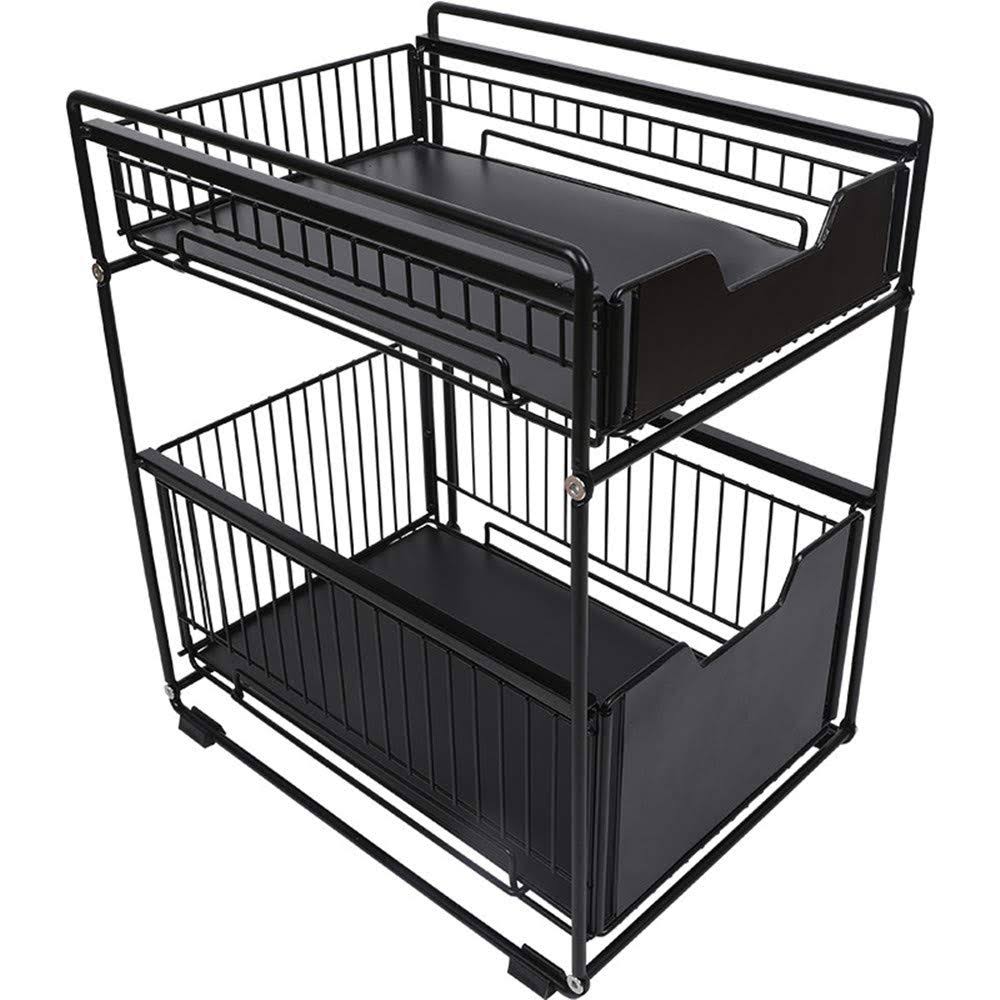 Stackable Under Sink Cabinet Organizer with Sliding Drawer I2020