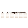 6-Light Dark Bronze Bath Bar R1970
