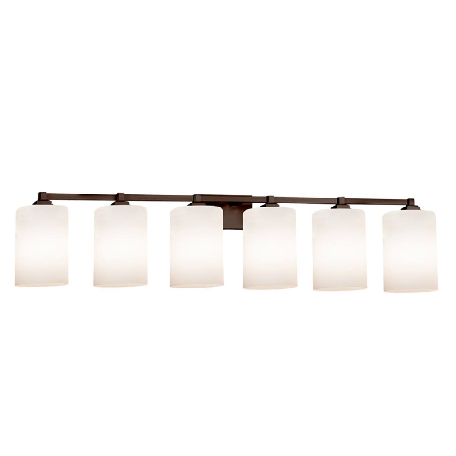 6-Light Dark Bronze Bath Bar R1970
