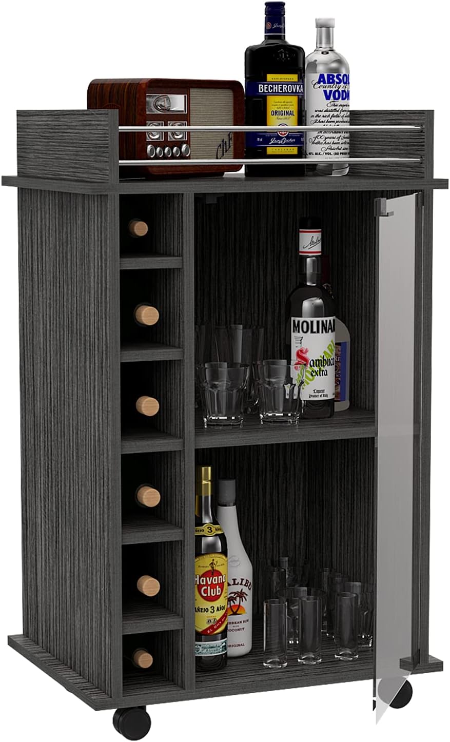 Smoky Oak Bar Cart J971619