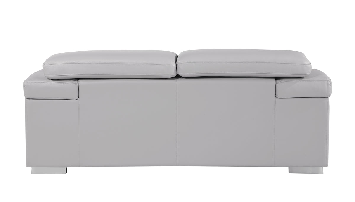 Italian Leather Loveseat F1285