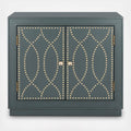 2 Door Steel Teal Gold Chest L927