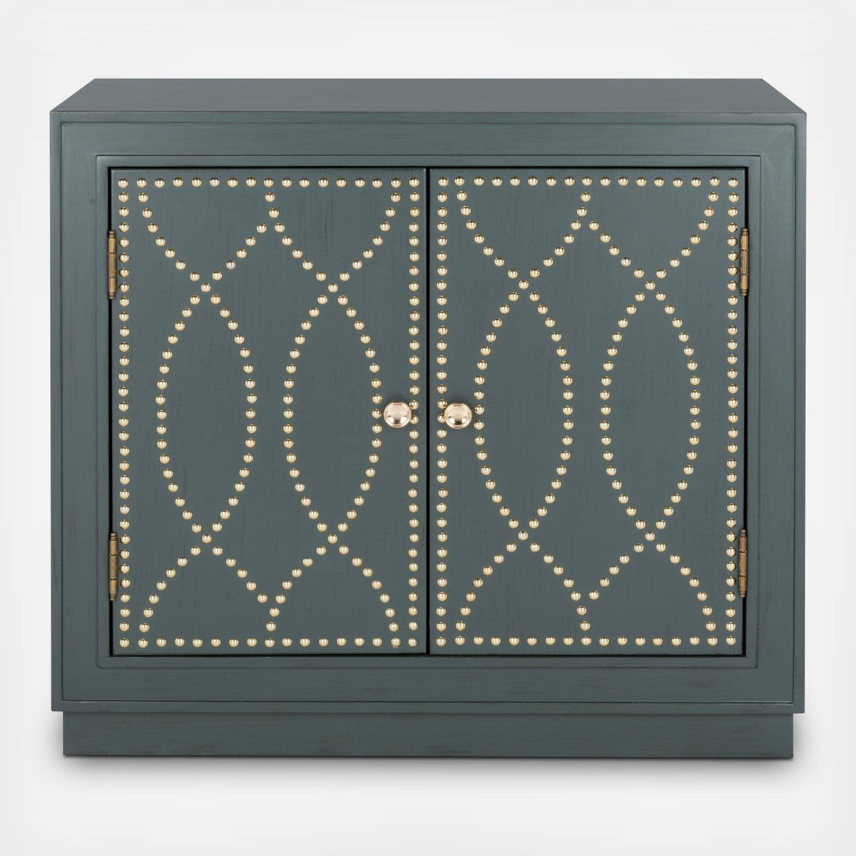 2 Door Steel Teal Gold Chest L927