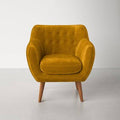 Mustard Polyester Blend Armchair C36651