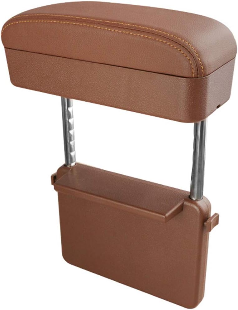 Armrest Cushion Box Protector for Universal Auto Car Center Console Armrest Extender Elbow Forearm Wrist Rest Support Adjustable Height Comfort Pads with Black Line K7636