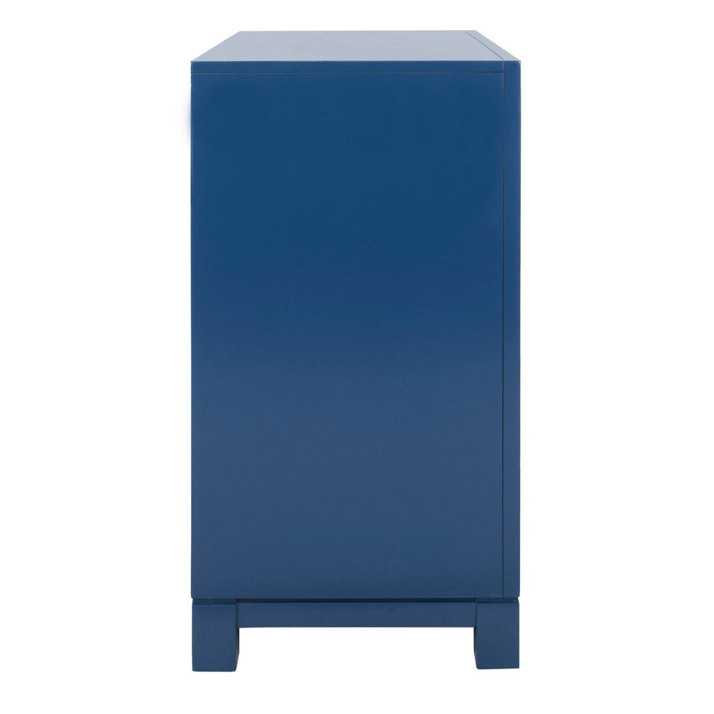 Blue/Gold 3 Drawer Chest H353
