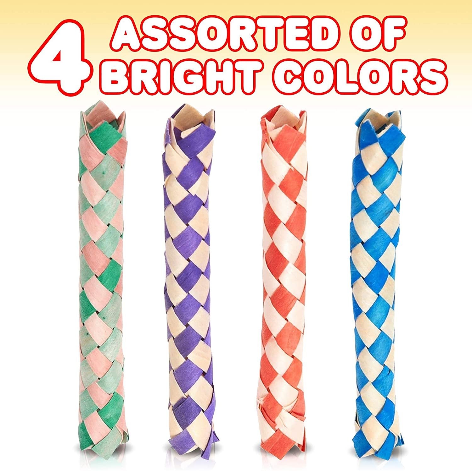 72 Pack Chinese Bamboo Finger Traps U527
