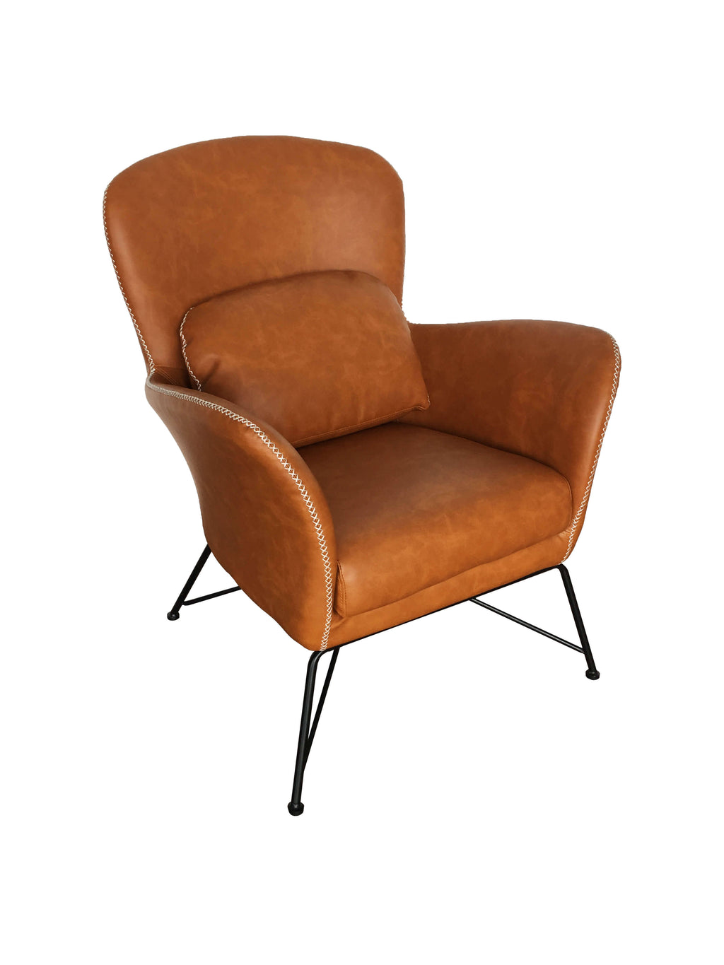 Camel Accent Chair with Steel Frame Z77907
