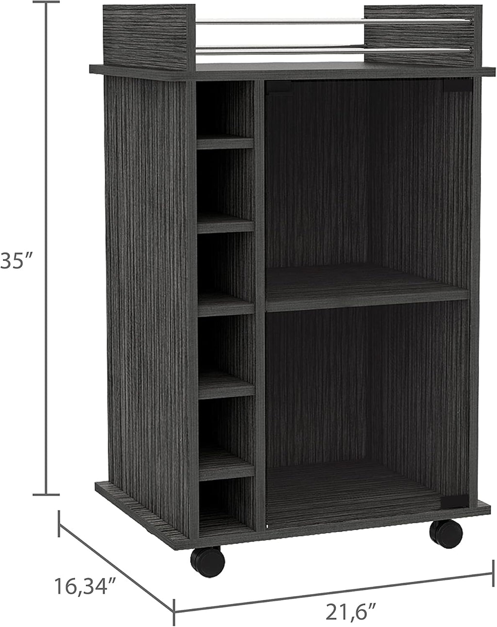 Smoky Oak Bar Cart J971619