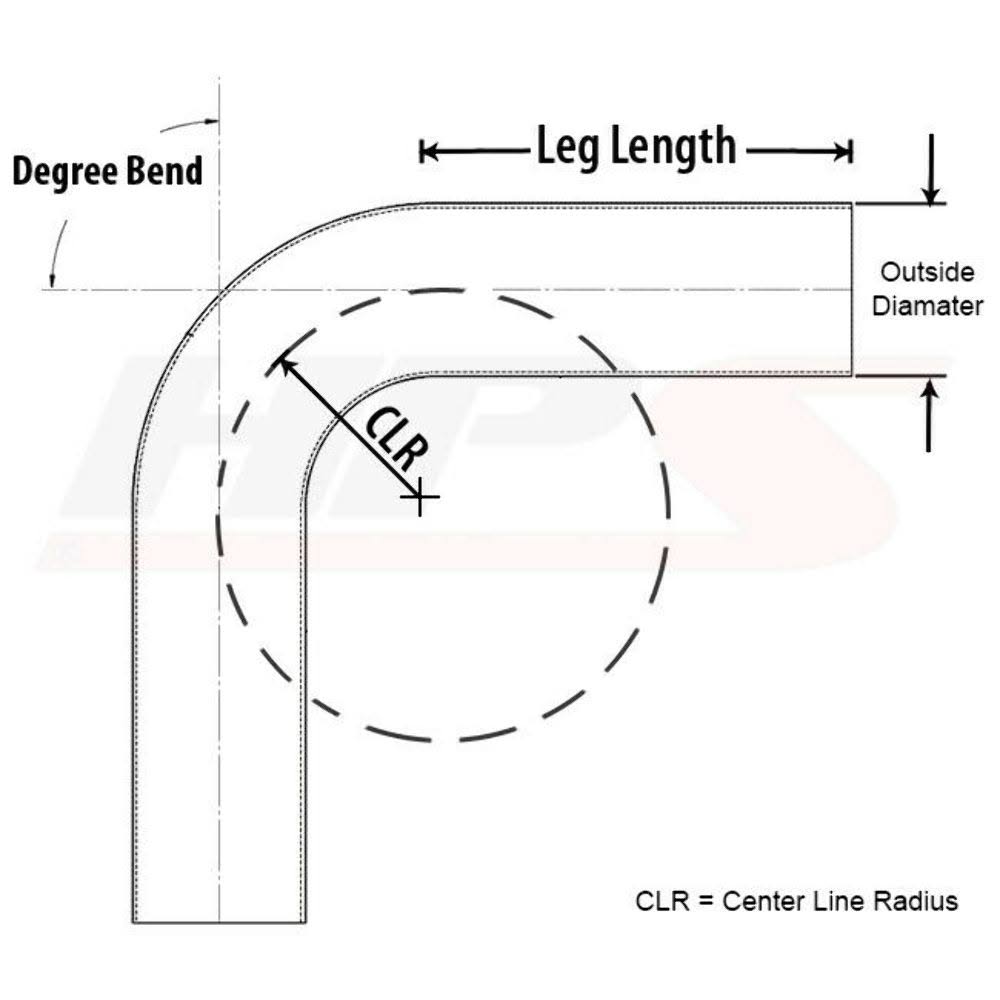 4x22 OD 135 Degree Bend 6061 Aluminum Elbow Pipe 16 Gauge I456675