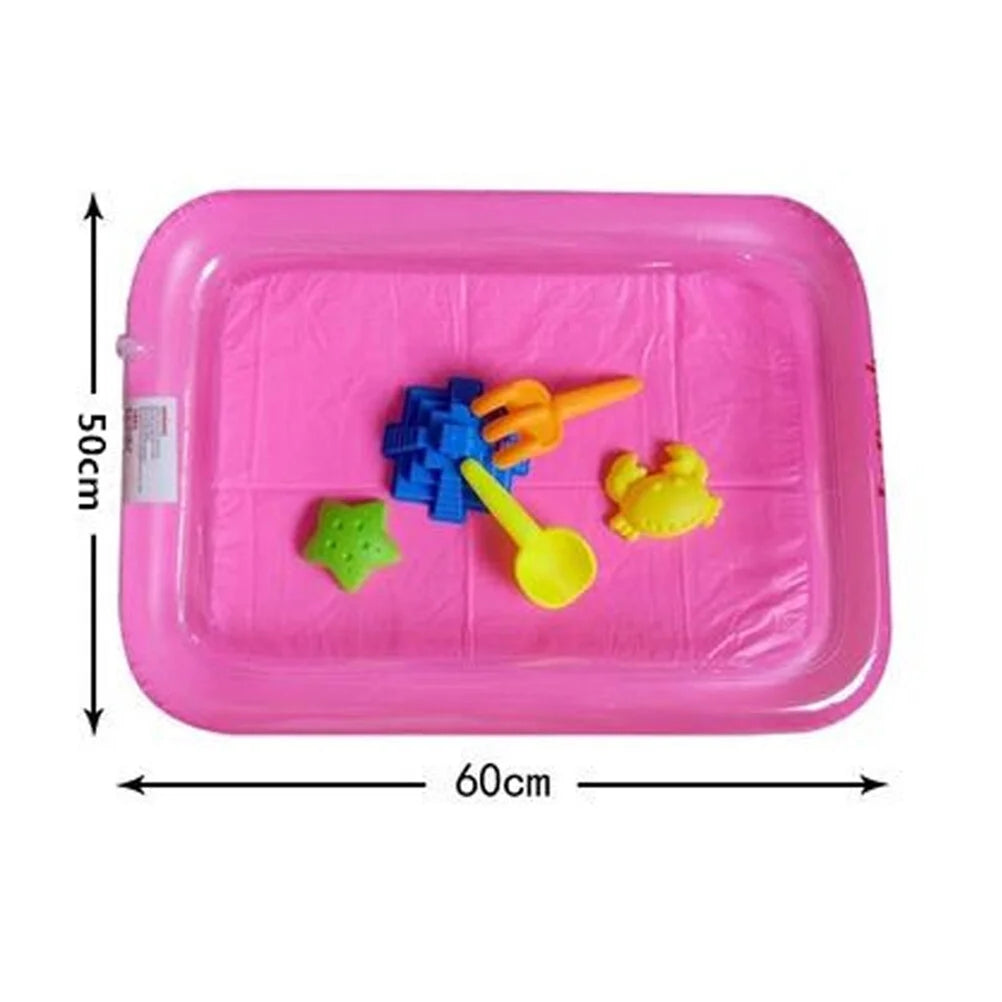 Pink Inflatable Sandbox Play Sand Toy Tray J533