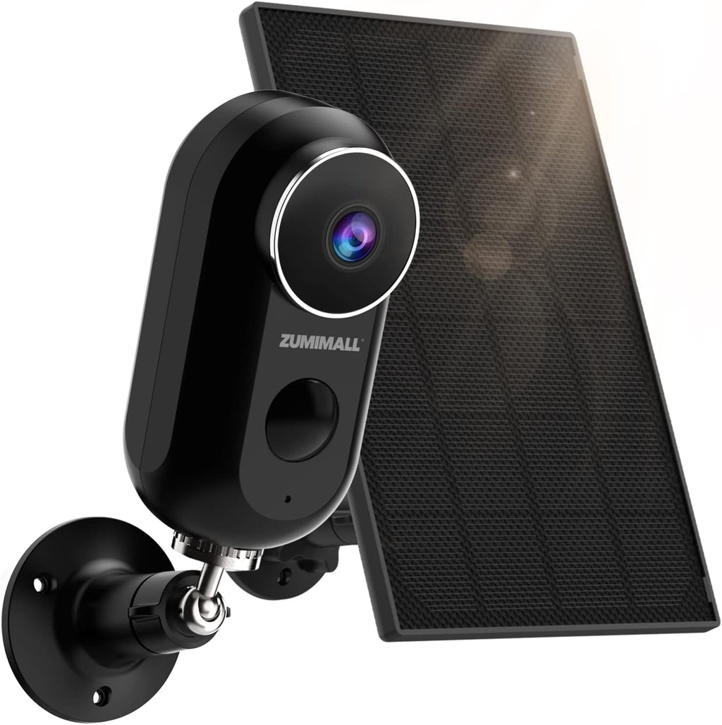 1080P HD Outdoor Security Camera with Solar Powered, Human Motion Detection, Night Vision, 2-Way Audio, IP66 Waterproof C655