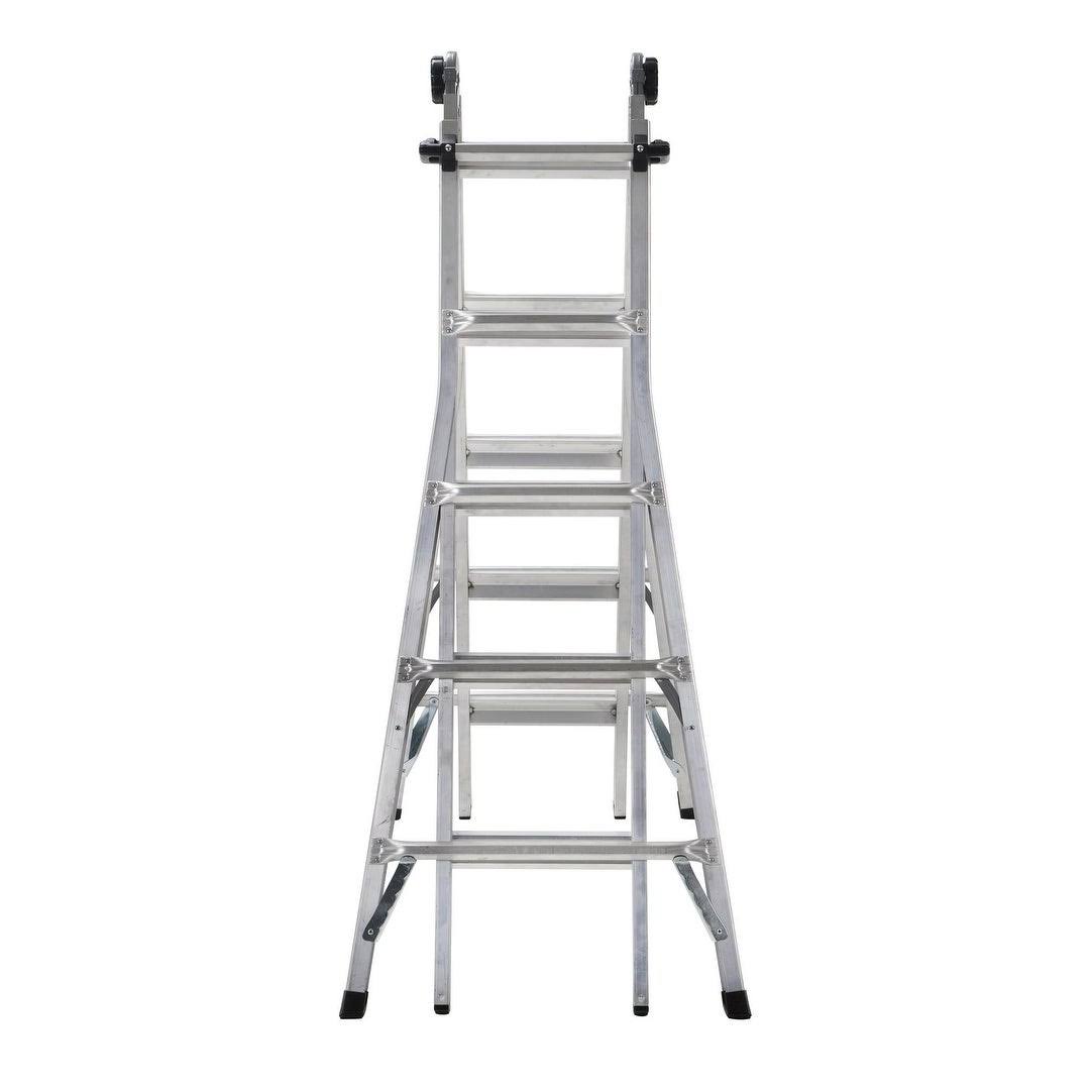 22' Max Reach Aluminum Telescoping Multi-Position Ladder D63707